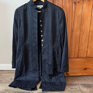 Victorian Choice Black Brocade Jacquard Tailcoat Jacket - XXL Like new women’s